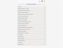 Tablet Screenshot of brochureholdersonly.com